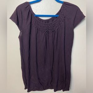 Loft, dark purple, large shirt super casual